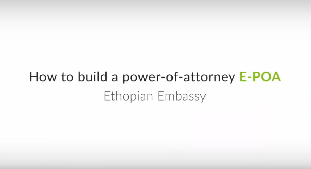 How to build a power of attorney using the platform